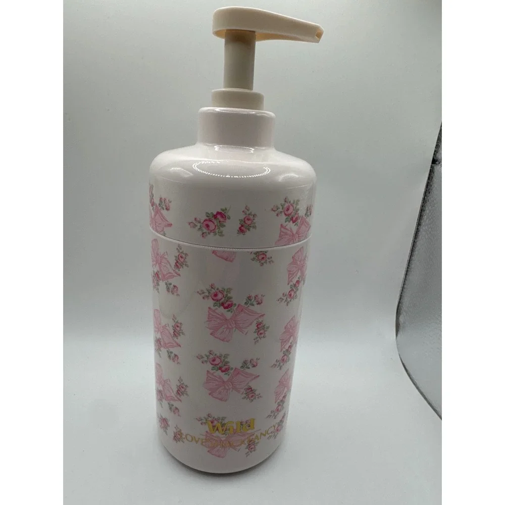 Wild LoveShackFancy Soap Dispenser Pink Bow Floral Rose Cream Pump